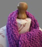 Orchid Bean Stitch Crochet Scarf