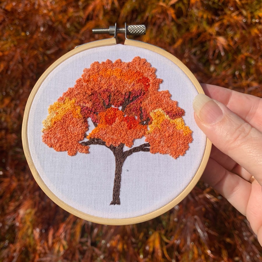 Embroidery Kit - Autumn Tree Hand Embroidery Kit