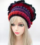 Festival Hat  Crochet Acrylic Yarn in Gold, Orange, and Green and Blue. - Image 4