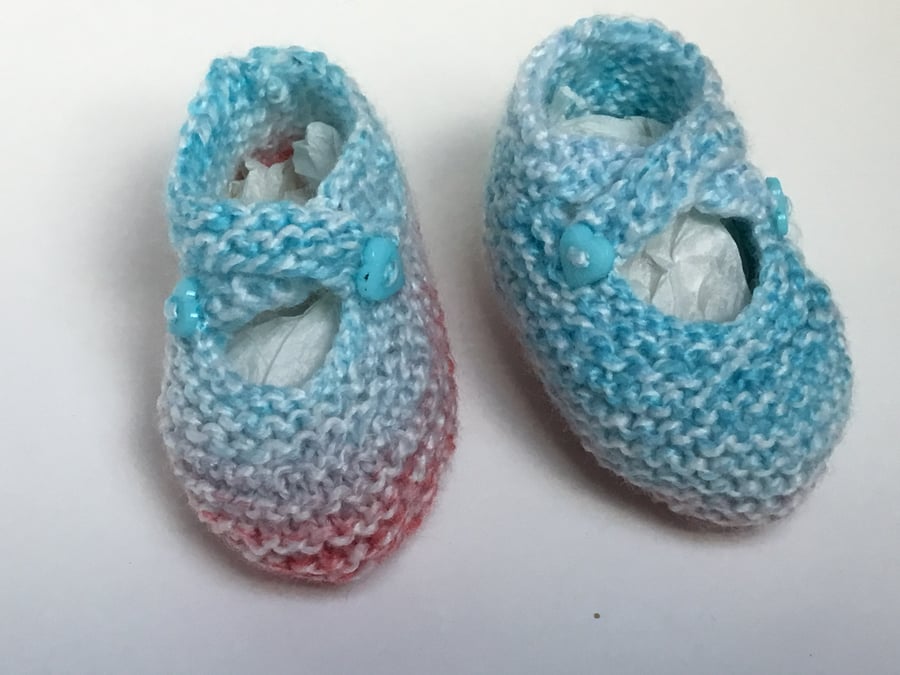 Mary Jane baby shoes for a baby aged approx 3 months. 