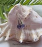 Designer Dainty AA Tanzanite Coned Sterling Silver Earrings  - Image 4