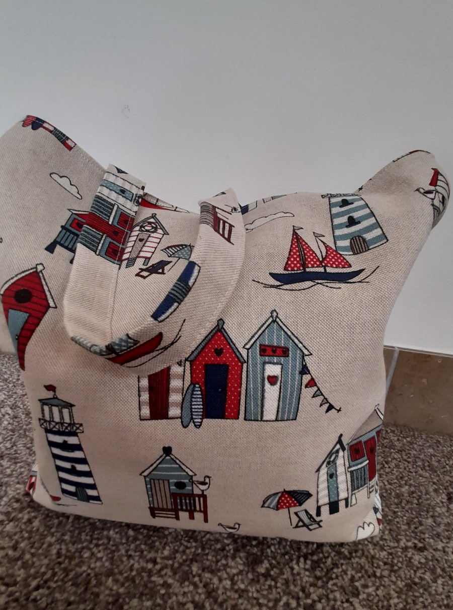 Tote bag with beach theme