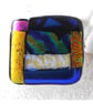 Patchwork  Brooch 094 Dichroic Fused Glass Handmade  - Image 4