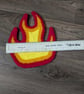 Large Fire Mug Rug or Decoration  - Image 3