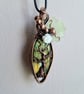 Natural Green Labradorite & Copper Tree of Life Pendant Gift Crystal Jewellery - Image 9