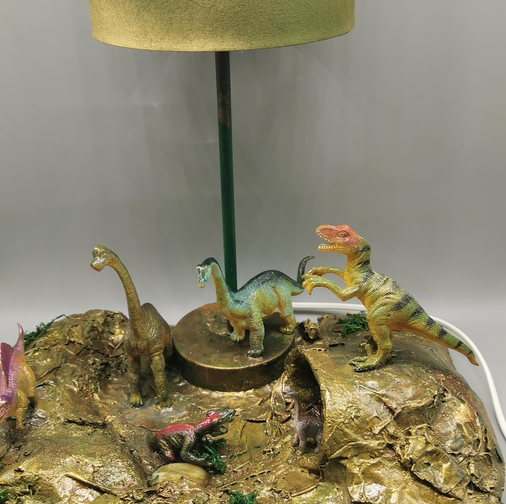 Childrens dinosaur hot sale lamp