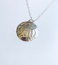 Silver Embossed Fern Necklace.   - Image 2