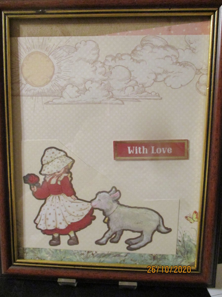 With Love Girl and Dog Picture