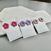 PERFECTLY IMPERFECT Flower stud earrings