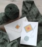 Greetings Card with Original Crochet Design - Image 1