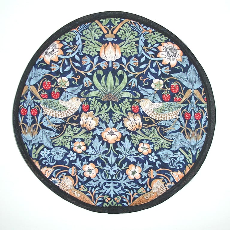 Trivet William Morris Strawberry Thief Mat 8" Pad Dining Pot Stand Surface Saver