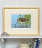 Common Snipe wading bird - Limited Edition Linocut Reduction Print - Image 4