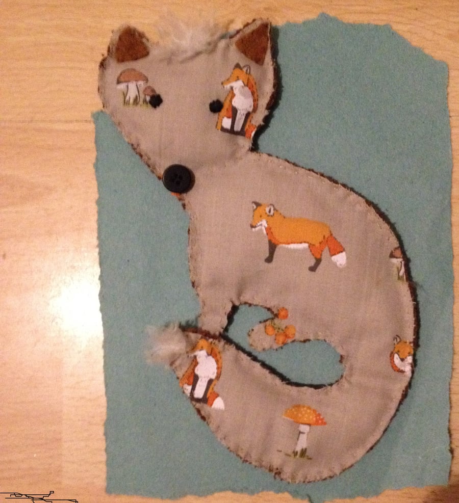 One of scrap bag fox decoration.
