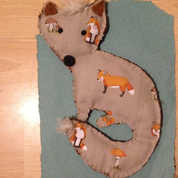 One of scrap bag fox decoration.