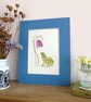 Frog and Fritillary A5 Giclée Fine Art Print - Image 4
