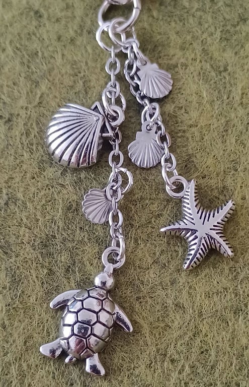 Handmade Turtle Beach Bag Charm