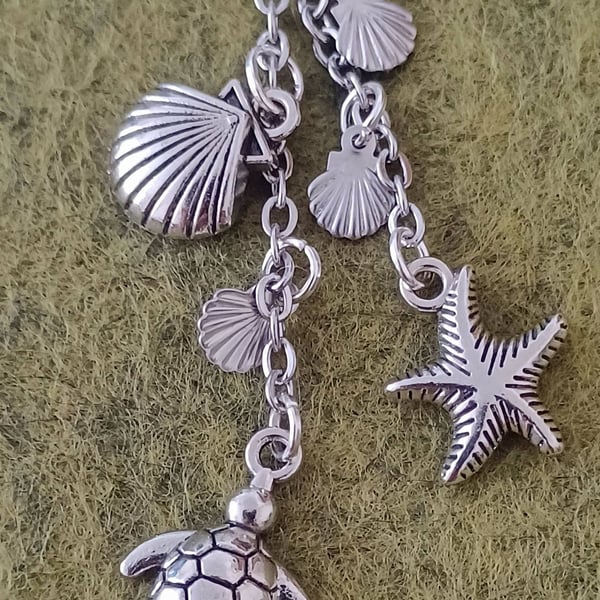 Handmade Turtle Beach Bag Charm