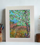 Scottish landscape painting - autumn - tree - acrylics - letterbox gift - Image 3