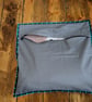 Modern patchwork zipped cushion cover - Image 3