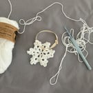 Crochet Snowflake Christmas Ornament