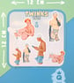 TWINKS VOL 2. Waterproof vinyl gay stickers - Image 4