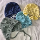 Handknitted Baby Bobble Bonnet