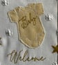 Embroidered Baby Welcome Card: Baby Textile Keepsake - Image 9