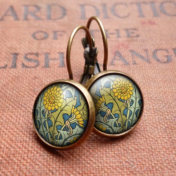 Dandelion Leverback Earrings (AN04)