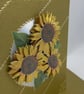 3D Decoupage sunflower card - Image 3