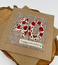 Ruby wedding anniversary appliqué card - Image 7