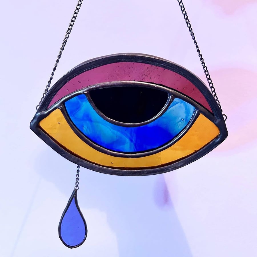 Stained Glass All Seeing Eye 