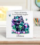 Personalised Cute Baby Unicorn Birthday Card. Design 5