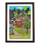 Haslemere Surrey travel poster print by Susie West