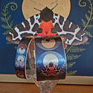 Garden Tiger Moth Wide Aluminium Cuff 