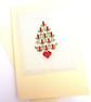 Candle Tree and Star Tree Noël Cross Stitch Christmas Card - Image 1