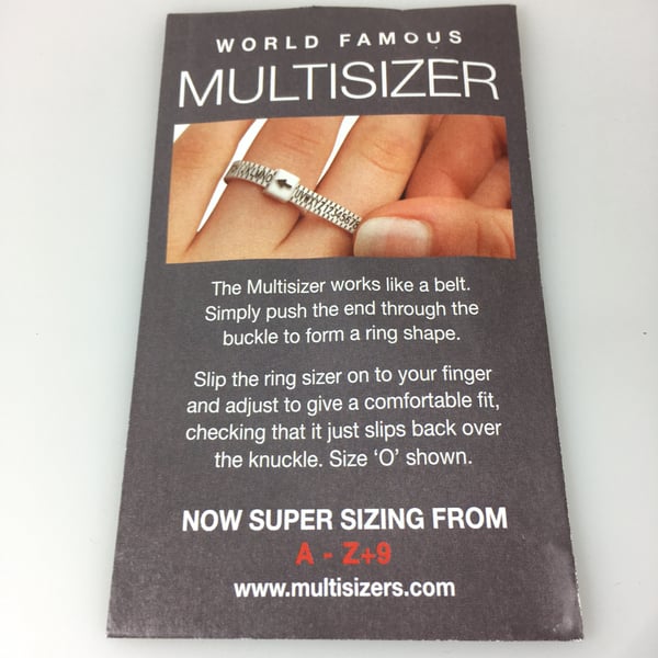 Ring sizer reuseable