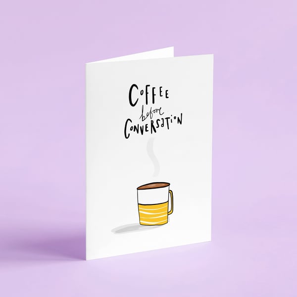 Sorry for what I said before coffee card.