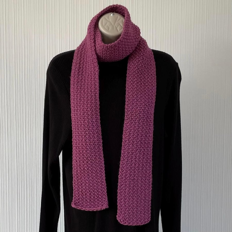 Purple Skinny Scarf, FREE DELIVERY 