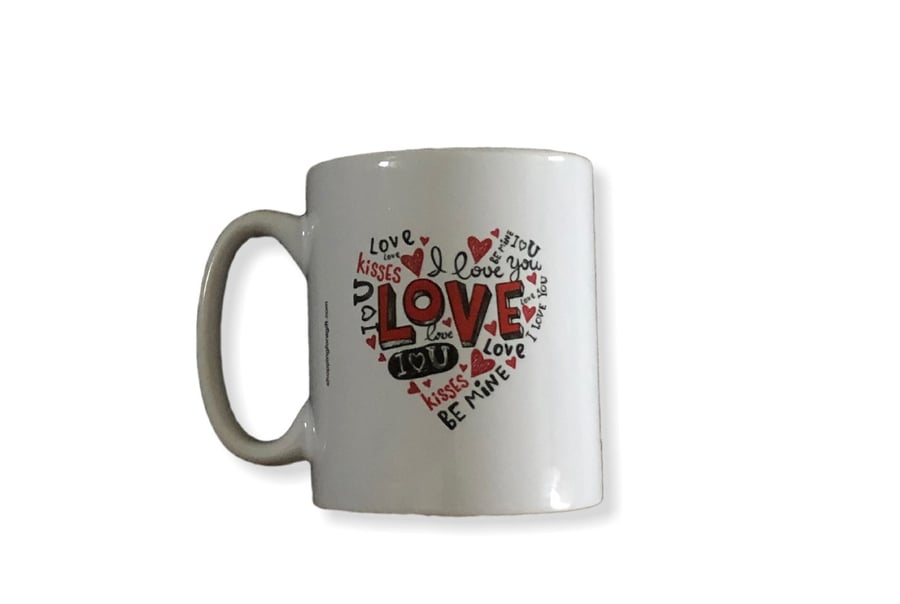 Love Mug. Valentines or Birthday mugs for Girlfriends or Boyfriends 