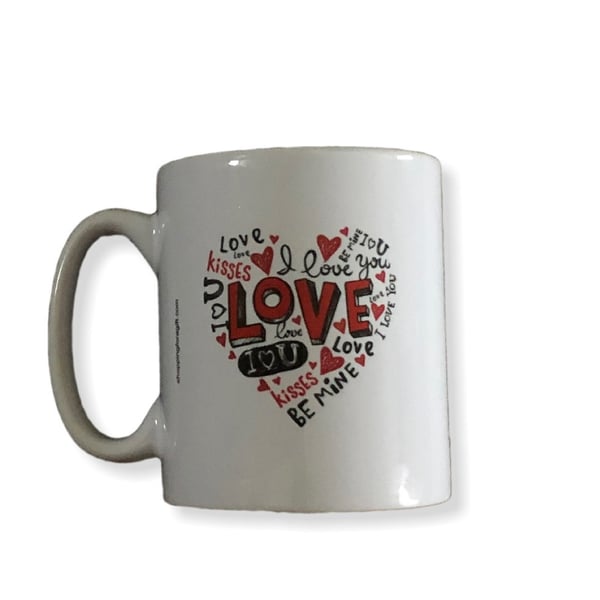 Love Mug. Valentines or Birthday mugs for Girlfriends or Boyfriends 
