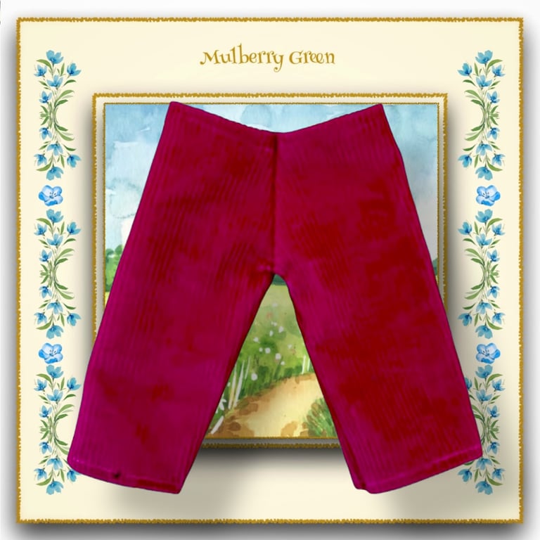 Raspberry Pink Corduroy Trousers