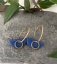 Polymer clay and brass earrings  - Image 1