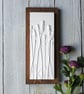 Lavender Plaster Cast Wall Plaque On Wood - Image 3