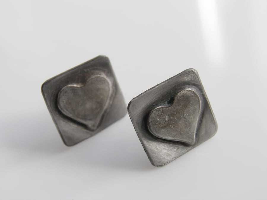 Sterling Silver Heart Earrings