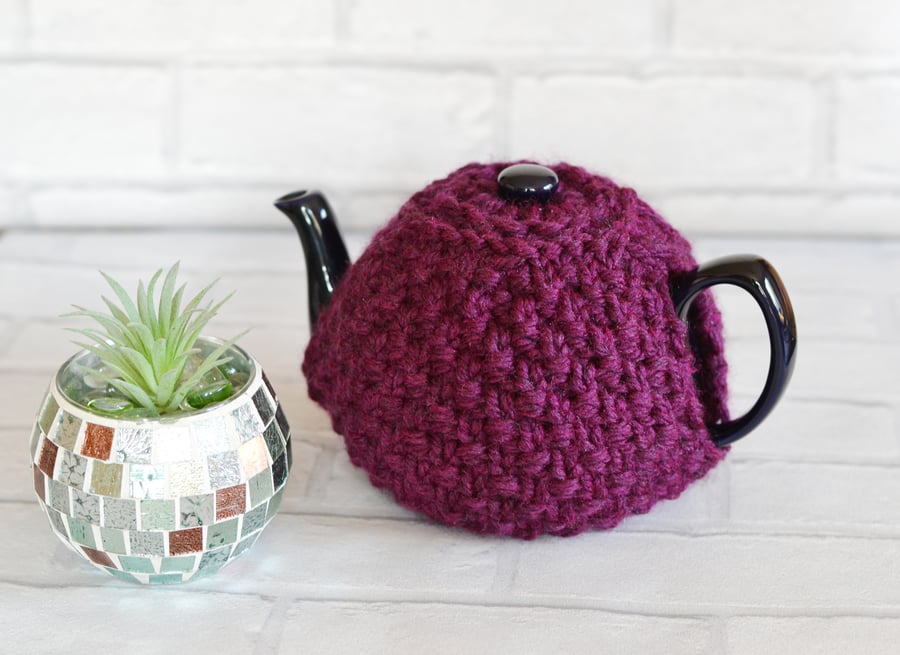 Tea Cosy Cover 24 Colours Super Chunky Knitted 4-6 Cup  
