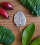 Silver Garden Mint Leaf Pendant