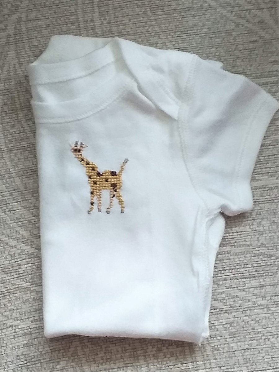 Giraffe Baby Vest age 0-3 months