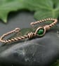 Twisted Copper Cuff - Green - Image 1