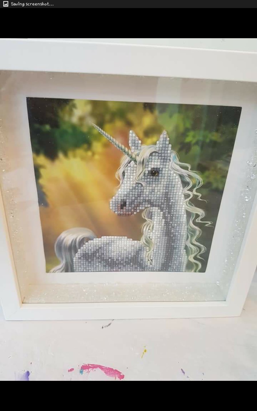 Sunshine unicorn box frame