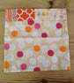 Cushion cover in a peach abstract theme and envelope closure. - Image 2